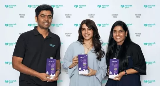 ﻿Actor Samantha Ruth Prabhu Invests in Indian Superfood Startup Nourish You, Company Launches Millet Mlk
